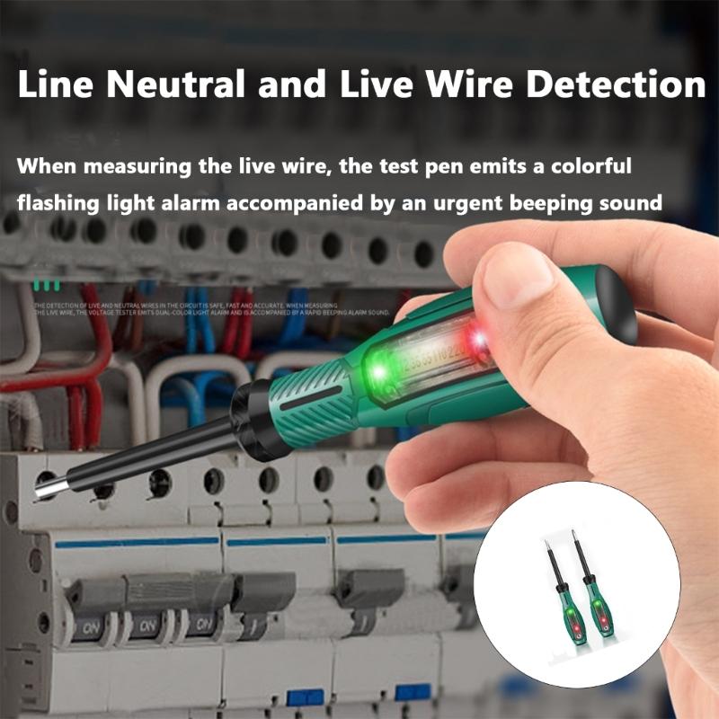 Digital Voltage Tester Screwdriver Set With LED Display Not Contact Detection For Home Electrical Maintenance