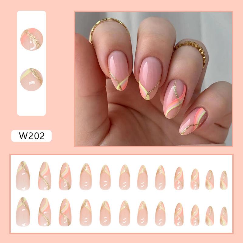 Wear Armor 24 Pieces Combination 00 Nail Art Pieces European and American Style Press On Nails