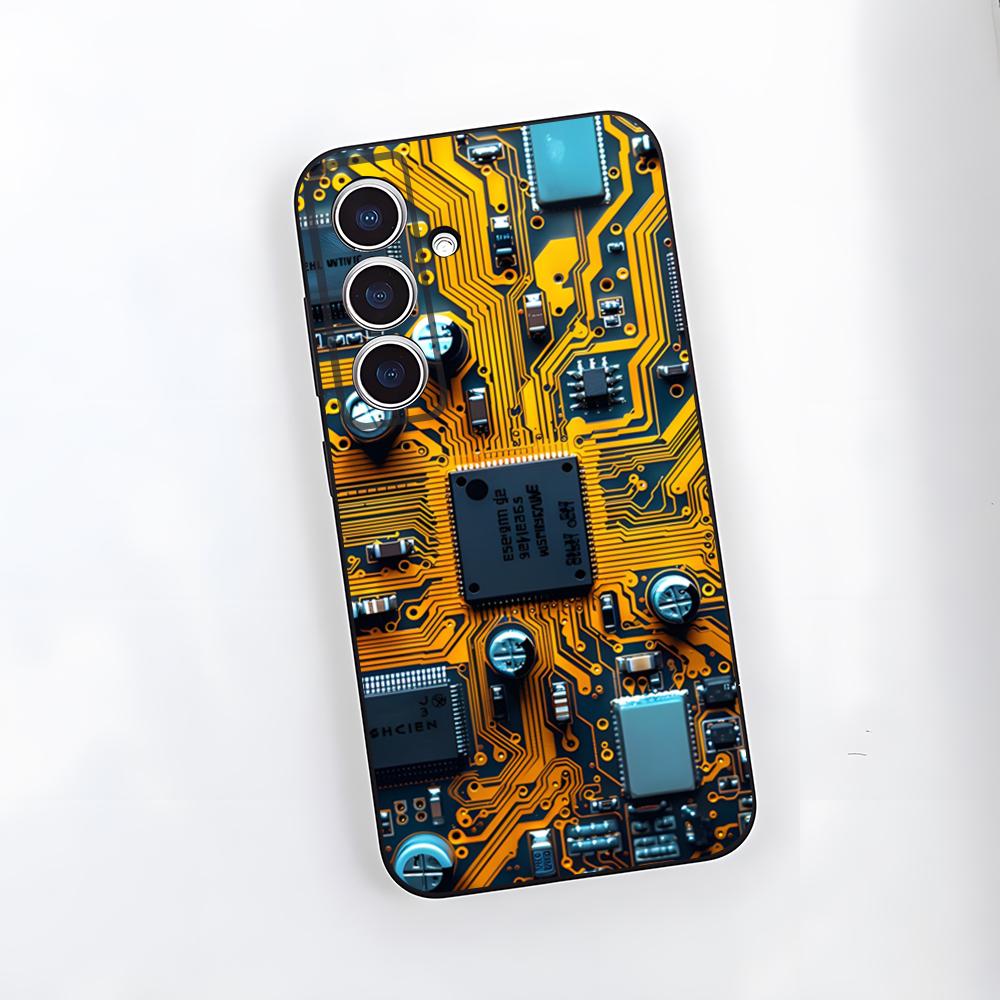 Inside Circuit Board Phone Case For Samsung A25 A13 A33 5G A54 A36 A35 A56 A52 A14 Shockproof Soft Cover