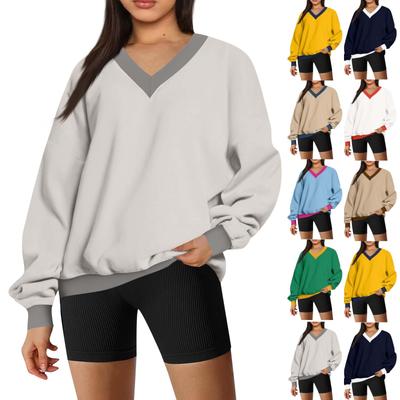 Übergroße Sweatshirts für Damen, lässig, bequem, Oberteile, modisch, langärmelig