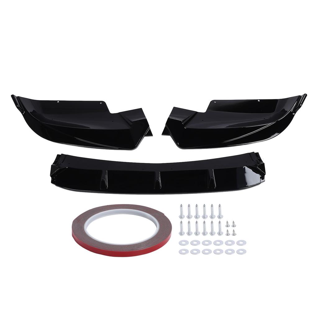 Front Bumper Lip Spoiler 3 Parts Sporty Racing Look Front Bumper Lip Splitter Body Kit for X6 F16 M 