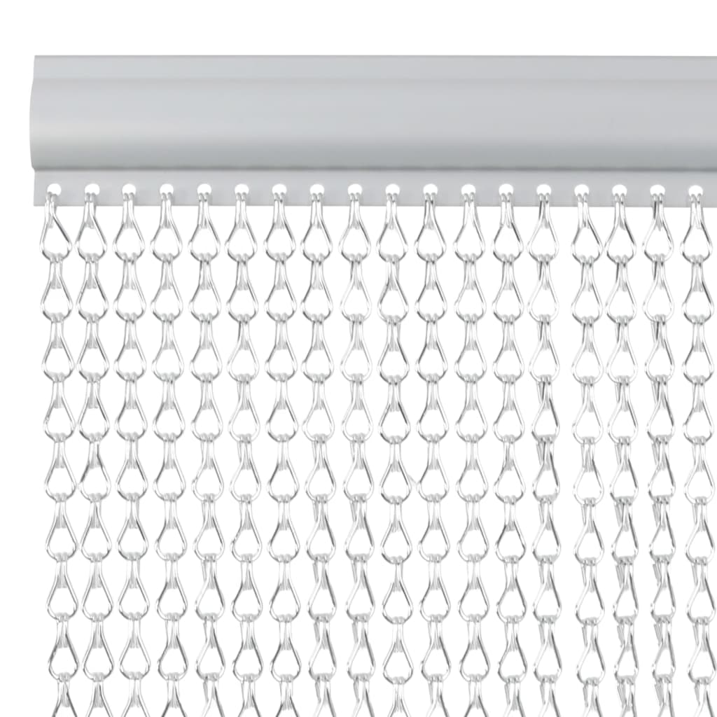 Vidaxl Zasłona Łańcuchowa Do Drzwi, 80X221 Cm, Aluminium