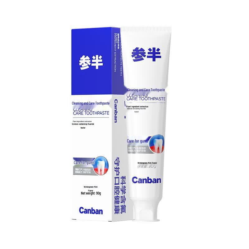 Canban Brightening Probiotic Fluoride Toothpaste, Wintergreen Mint 90g