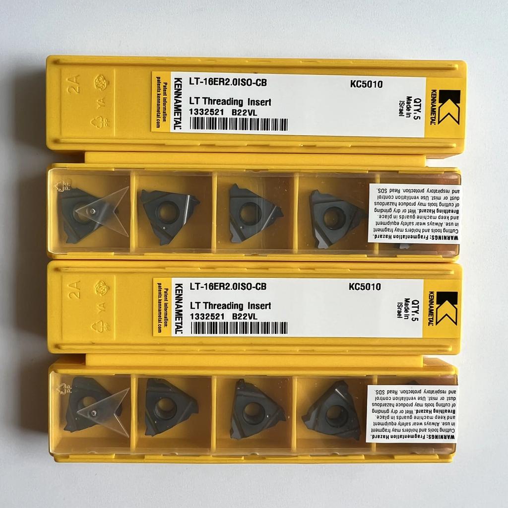 KENNAMETEL / LT-16ER2.0ISO-CB KC5010 / Original carbide blade 10 Pcs