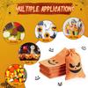 16pcs Pumpkin Burlap Candy Bags Spooky Drawstring Bag Trick or Treat Gifts for Kids Birthday Halloween Party Decoration Supplies