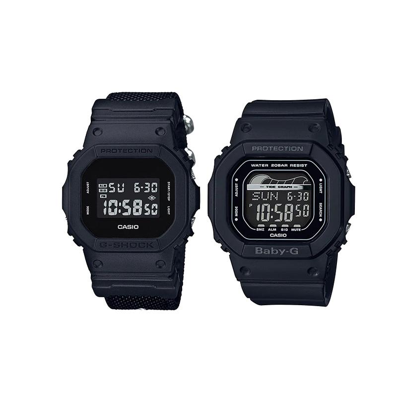 

Casio watch series-cool small square LCD display shock-proof quartz movement Japanese and Korean watch same style for men DW-5600BBN-1PRBLX-560-1PR чёрный