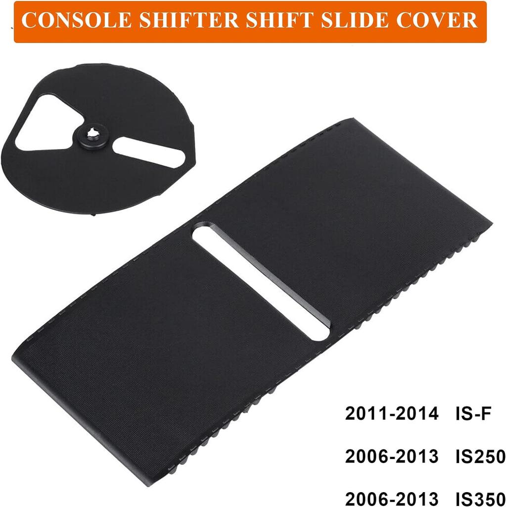 E-Vniko Shift Slider Center Console Slide Cover for Lexus IS250 IS350 2005-2013 Gear Shift Position Slide Cover 35975-53020