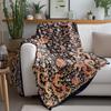 Floral Paisley Pattern Fleece Blanket Soft Warm Throw Bed Sofa Decorative Cushion Cover Gift