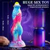 Stoßender Drache Dildo Vibrator Sexspielzeug 10" 4 IN 1 Monster Fernbedienung Dickes Dildo Saugnapf Dildo Analspielzeug Erwachsenenprodukt Wasserdichter Masturbator
