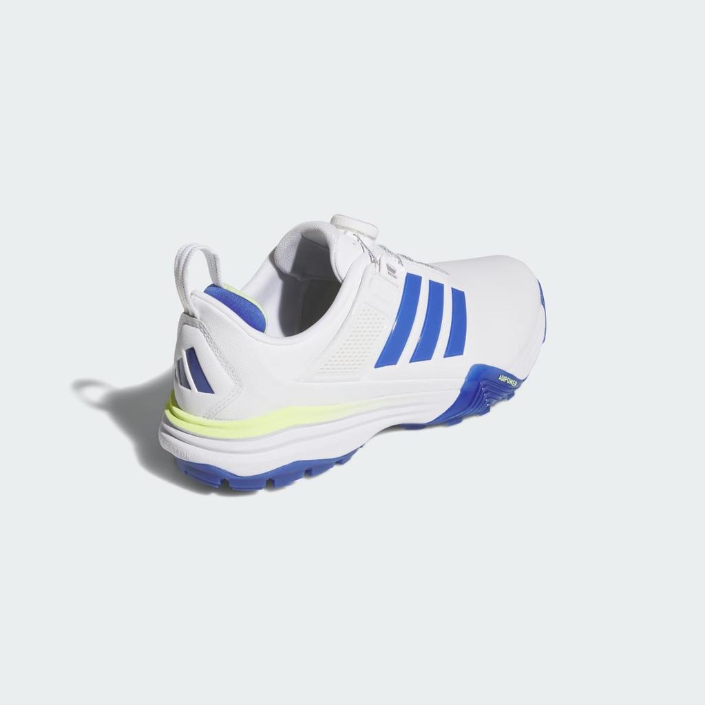 adidas ADIPOWER 26 BOA SPIKELESS GOLF SHOES KK2839 Men's Performance Sports Shoes Cloud White / Dual Indigo / Frozen Lemon