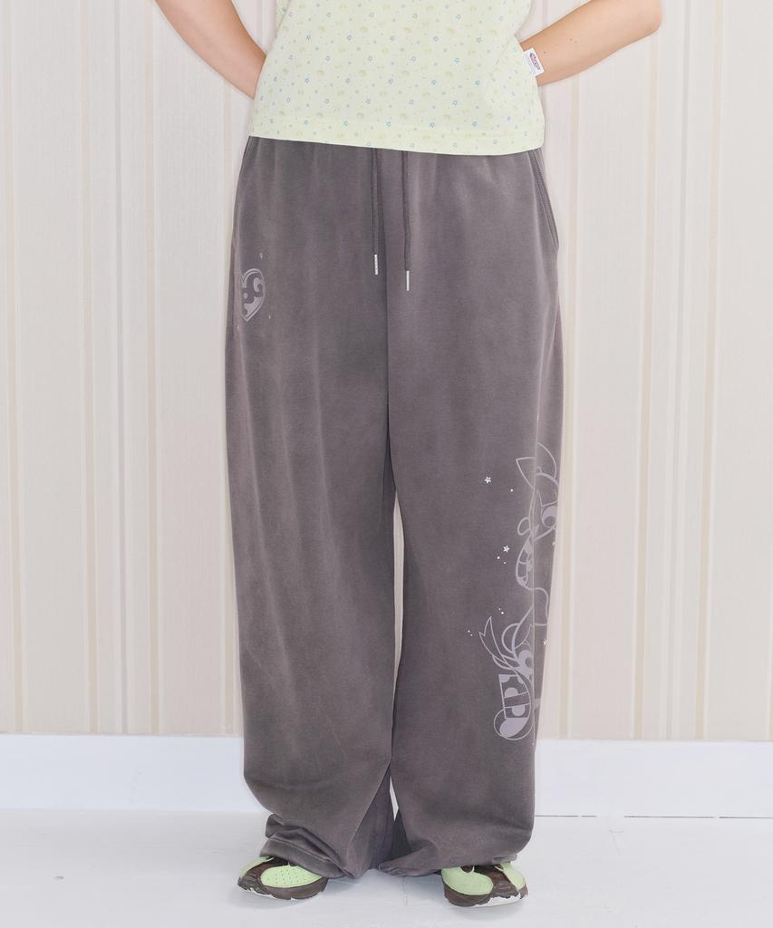 AMES-WORLDWIDE Ppg Hotfix Drawing Sweat Pants Deep Charcoal