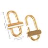 Lock Clamp Metal Buckle Clip Chain Strap Lock Clip Key Chain Creative Brass Keychain  Decorate