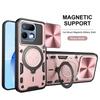 Slide Camera Protection Armor Phone Cases For Realme 16 Pro Plus Realme16Pro+ 5G Case Car Magnetic Holder Metal Ring Cover Coque