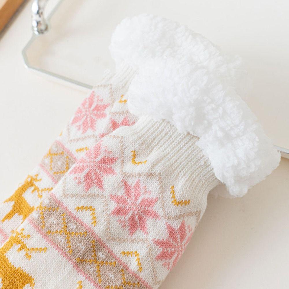 Warm Thermal Lining Non-Slip Floor Socks Anti-Slip Grip Thermal Winter Socks Winter Season