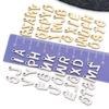Stainless Steel 26 English Letter Pendant Charm for DIY Bracelets and Necklaces