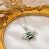 Necklace - Bee Butterfly Necklace - Accessory with Oil Droplets - Small-scale High-end Style - Collar Chain
