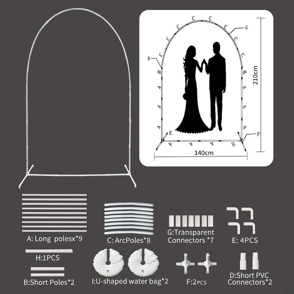 Bröllopsbåge Bakgrundsställ Lokaldekor för Fest Jubileum Trädgård