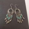 Bohemian Ethnic Teardrop Earrings: Retro, Fashionable & Versatile for Travel and Streetwear