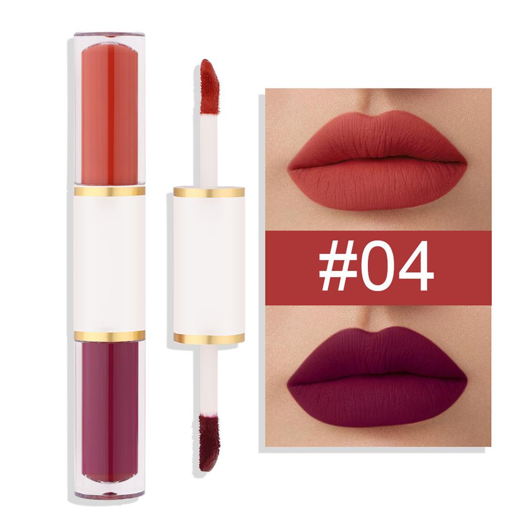 Long-Wearing Water-Resistant Matte Lip Gloss – Dual-Ended, Full-Coverage Transfer-Resistant Formula for Everyday Wear