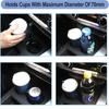 1Pc Black Car Beverage Holder Adhesive Cup Storage Rack Bottle Holder Multifunction Drink Rack Auto Interior Accessories