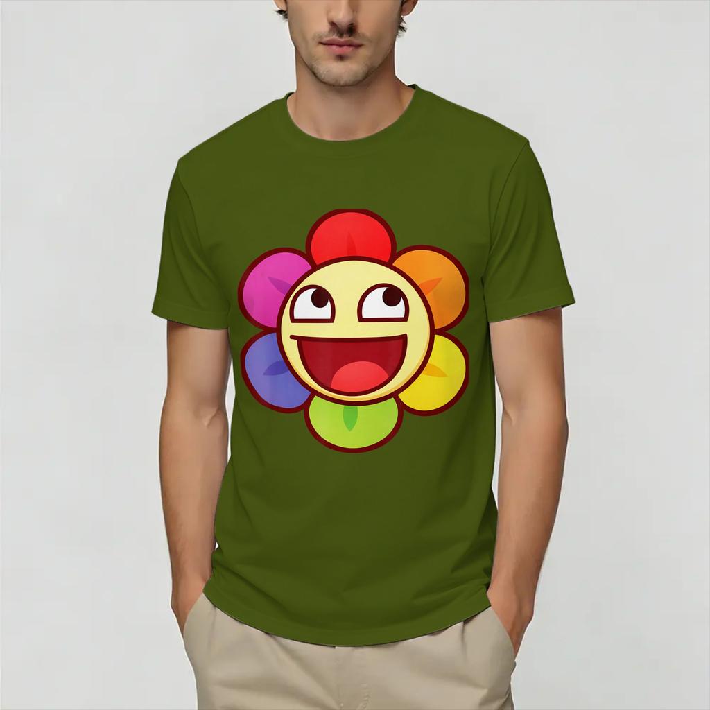 Epic Face Vampire TShirt Summer Hipster TShirts Unisex Cotton Comfortable Oversized Clothes Short Sleeve Y2K Retro Tshirt