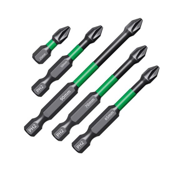 3/4/5/6 szt. Zestaw wierteł Chwyt sześciokątny Silne magnetyczne Końcówki wkrętakowe udarowe Wysoka trwałość Odporne na rdzę Szeroko stosowane Wiertła