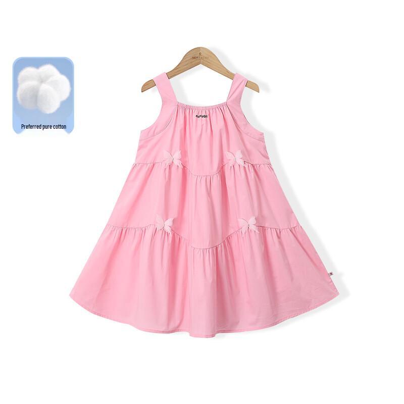 Montagut Girls  Sweet Bow Summer Sleeveless Cotton Dress 165