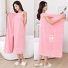 Pologg Embroidered Bath Skirt - Wearable, Wrapable, Plus Size, Absorbent, Soft, Durable Bathrobe Towel