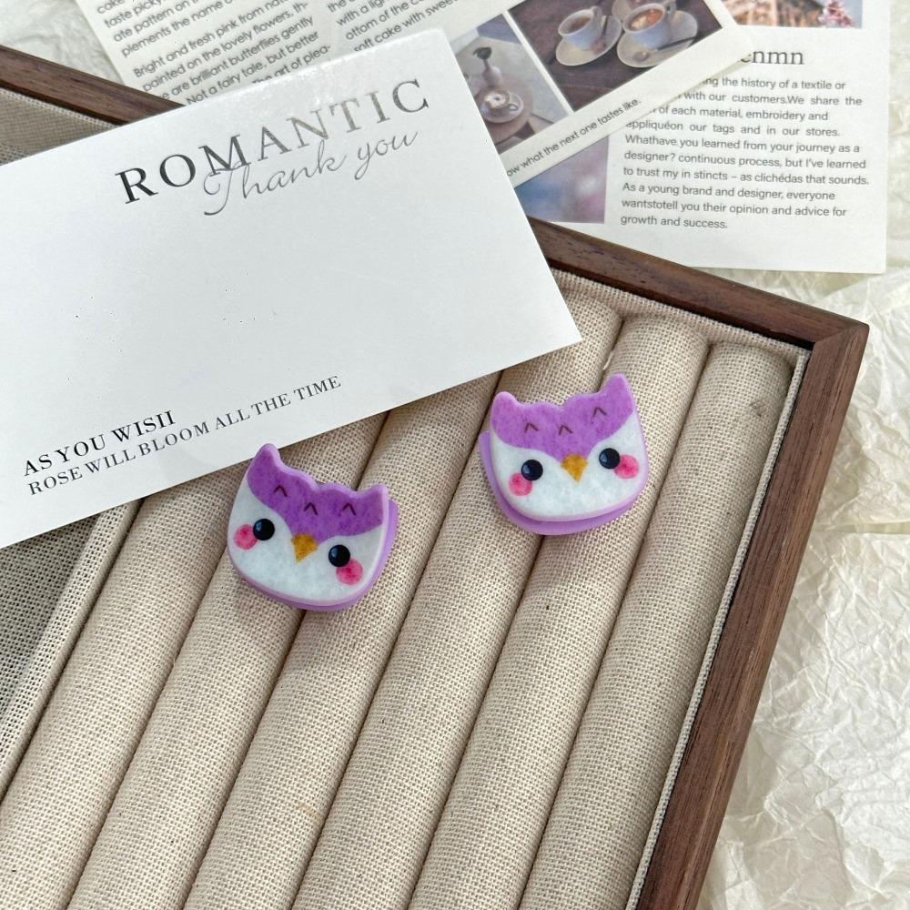 2Pcs Cartoon Animal Cute Hairpins for Girls Small Acrylic Hair Clip Children's Headwear