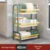 Multi-functional 3-Tier Foldable Kitchen Dish Drying Rack