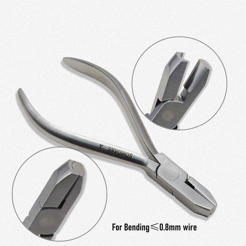 

Стоматологические ортодонтические плоскогубцы для формирования полой дуги, формовочные плоскогубцы из нержавеющей стали, гибка толстой проволоки для проволоки диаметром максимум 0,8 мм 1 piece Normal