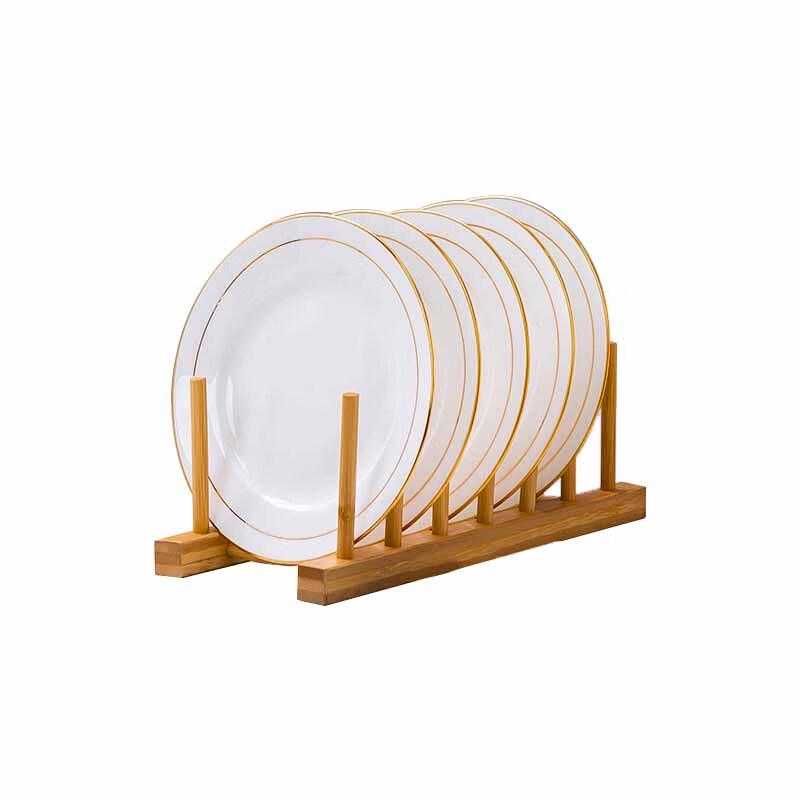 Danshizhiyuan Chinese Style Bone China Flat Dinner Plates, Set of 6