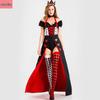 Red Heart Queen European & American Halloween Costume: Witch, Vampire, Clown