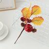 Halloween Artificial Pumpkin Branches Faux Fall Pumpkin Bouquet Fake Pumpkin Maple Leaf Picks for Harvest Thanksgiving Floral Arrangement Tabletop