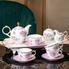 Purple Garden Series Cup&saucer Flowers Pattern Coffee Mug Dining Table Milk Mugs Afternoon Tea Teacup Fruits Juice Container