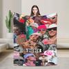 Poplar Singer Justins Biebers Christmas Warm Soft Blanket Plush Throw Blanket Street Outdoor Flannel Bedspread Sofa Bed Cover