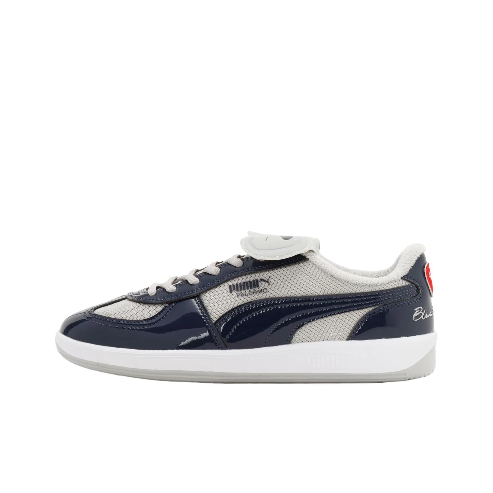 

Puma Blackeyepatch X Palermo Premium Fashion Comfortable Breathable Low-Top Sneakers Unisex Sneakers Navy-Blue 406042-01 44