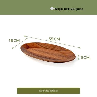 ZISIZ Walnut Wood Serving Plate