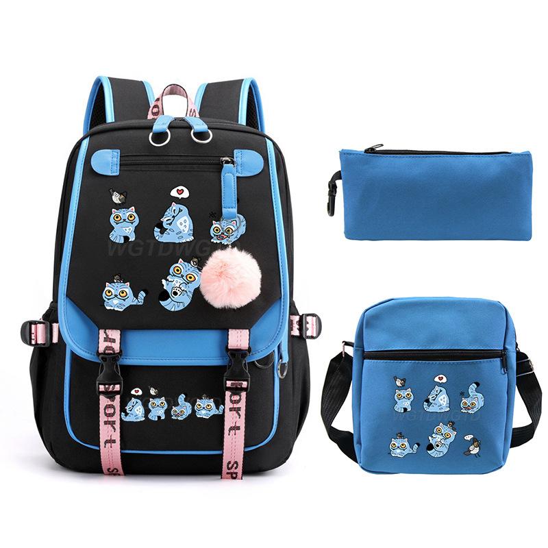 Animation Cartoon Personalized Printing Large Capacity Children'S Backpack Primary And Secondary School Schoolbag Leisure Suit