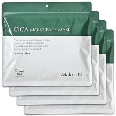 CICA MOIST FACE 30 Face Made In Beauty Beauty Sheet Moisturizing Skincare MASK, Sheets, Make.iN Pack, Mask, Japan, Ingredients, Moisturizing, At-Home