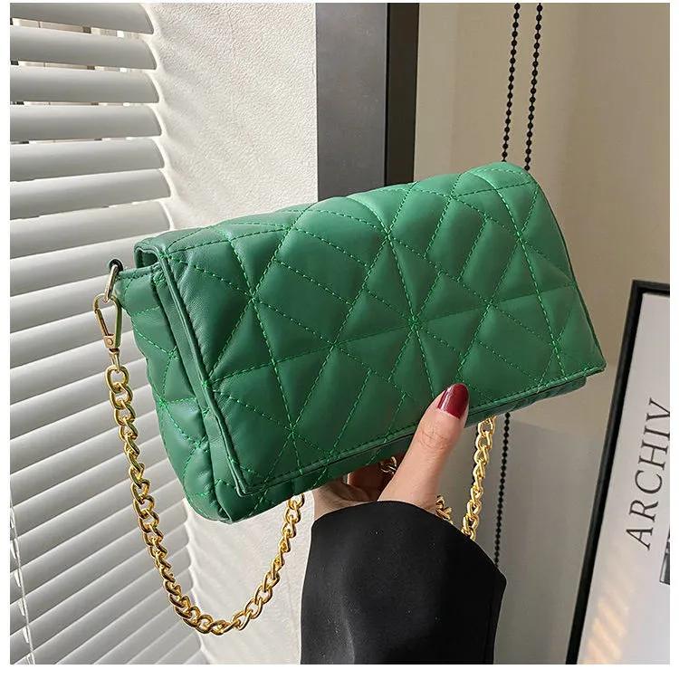 

Женская сумка с подкладкой из искусственной кожи с ромбовидным узором, квадратная модная