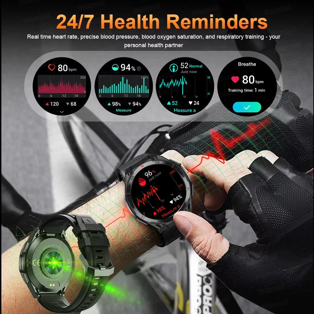 2025 New GPS Smart Watch Men Bluetooth Call 100+Sport GPS Track Watches Voice Assistant Waterproof Smartwatch For Android IOS