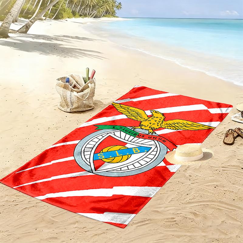 1pz Telo da Spiaggia SL Benfica Regalo di Compleanno Ideale per la Famiglia, Un Telo da Spiaggia Vivace Adatto per Attività all'Aperto