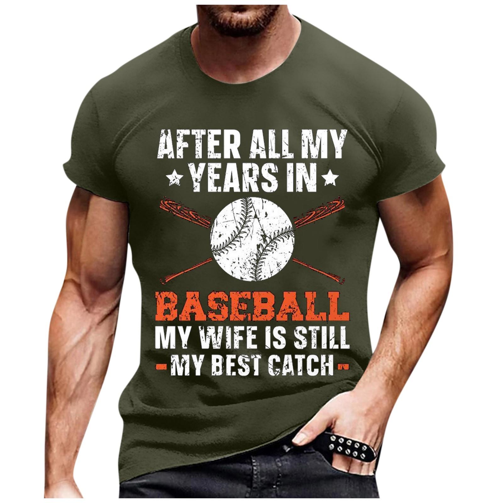 

Летний винтажный бейсбольный пуловер с круглым вырезом и короткими рукавами с буквенным принтом M зелёный