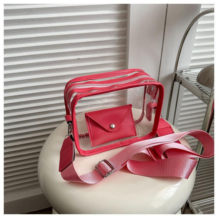 2023 New Autumn Casual Shoulder Bag Street Fashion Pvc Crossbody Bag