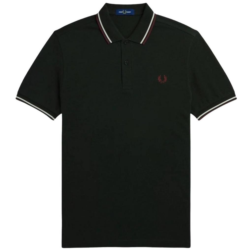 Fred Perry Erkek Çift Şeritli Yaka Polo Tişört