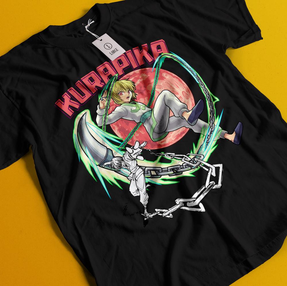 

Kurapika Shirt Hunter X Hunter HXH Hisoka Tshirt Killua Tee T-Shirt Leorio Gon L