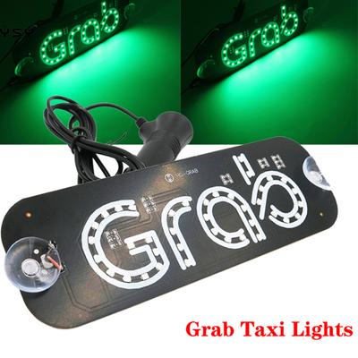 MJJC 12V GRAB Taxi UBER LIBER LYFT LED Segno Pubblicitario Indicatore Luminoso Lampada