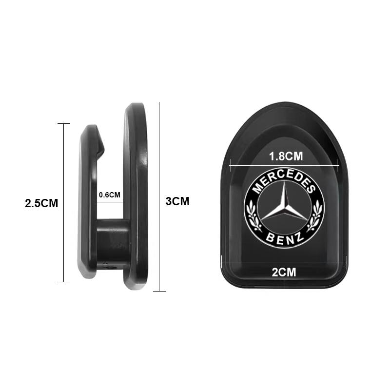 Mini Car Hooks Black Self Adhesive Invisible Hooks Interior Storage Holder For Mercedes Benz AMG W212 W211 W213 W203 W205 W204 A C E B R Class