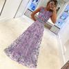 Women's Fashion Fashion Sleeveless Evening Gown Embroidery Women's Swing Dress